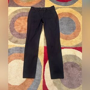 Express Black Skinny Mid Rise Ponte Knit Stretch Pants Slim Fit Size 4